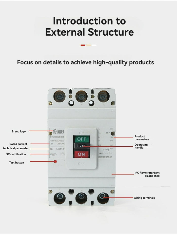 Molded Case Circuit Breaker-MT1M with Overload Protection 3p Breaking Capacity for Circuit Protection