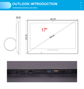 17 pouces Shenzhen Autonome Écran Lcd Équipement de Signalisation Numérique de Publicité Vidéo Machine - Product Image 6