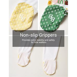 กางเกงขายาวเด็กอ่อน BambooBud แพ็ค 3 ตัว ผ้าฝ้ายใยไผ่ สำหรับเด็กแรกเกิด ทั้งเด็กชายและเด็กหญิง ชุดนอนขายาว ไซส์ NB-12 เดือน - Product Image 5