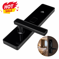 Cerradura de Puerta de Hotel de Acero con Tarjeta RFID M1K de 13.56MHz, Cerradura Inteligente Minimalista en Oferta, Llave Mecánica Oculta, Bajo Consumo de Energía