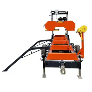 Timber Cutting Machine Band Saw Mill Diesel Portable Sawmill Horizontal Bandsaw Sawmill