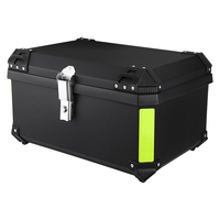 MOTO-Top case noir 65L, boîte à bagages pour moto