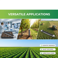 Sonde de capteur d'humidité du sol NPK multicouche en acier inoxydable de haute précision pour l'irrigation en agriculture intelligente