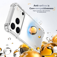 Coques de téléphone portable antichoc en TPU+Acrylique à design uni avec protection coussin d'air aux 4 coins pour iPhone 18 PRO MAX 18 17 PRO