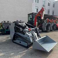 LUJIANG Crawler Mini Skid Steer Loader Backhoe Front End Loader Mesin Diesel Cummins Garansi 1 Tahun Efisiensi Operasional Tinggi