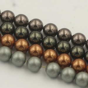 Venta al por mayor 5810 Cadena de perlas de imitación de forma redonda con agujero para las mujeres de moda collar pulseras suministros de joyería - Product Image 4