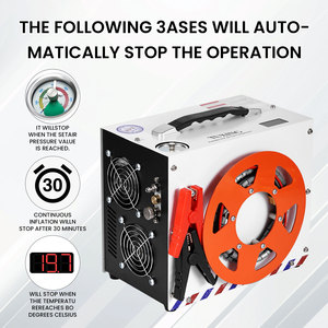 Máy nén khí PCP tự động ngắt 12V dùng cho bình khí, TUXING tiện lợi, áp suất cao, hai xy-lanh, 4500psi/300bar, dùng cho săn bắn - Product Image 4