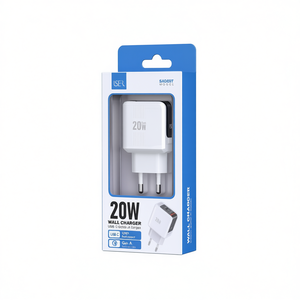20W Wall Charger <b>USB</b> C <b>USB</b> A Output GaN Fast Charging <b>Plug</b> <b>Adapter</b> - Product Image 2