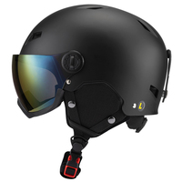 Casque de ski avec lunettes UV, coque en ABS légère et résistante aux chocs, chaud et confortable, pour snowboard et sports d'hiver