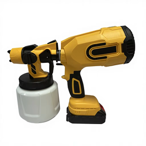 Pistolet pulvérisateur sans fil 20V à batterie lithium, moteur sans balais, débit variable, capacité de 1 L, 300 psi, buse de 1,0 mm pour peinture domestique et bricolage - Product Image 2