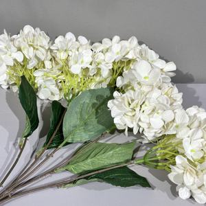 3D pintura impresa hojas <span class=keywords><strong>de</strong></span> Arbutus seda a granel Hortensia falsa Boda Verde Bola <span class=keywords><strong>de</strong></span> flores artificiales para la decoración del hogar <span class=keywords><strong>de</strong></span> la boda - Product Image 2