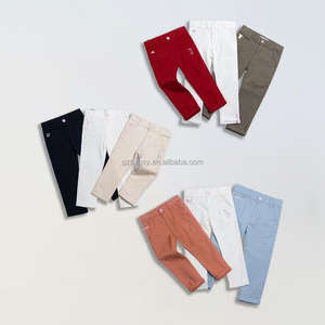 ชุดเครื่องแบบนักเรียนสีกากีสำหรับเด็กกางเกงสีทึบแบบลำลองสำหรับเด็กประถมและมัธยม - Product Image 1