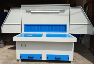 Tùy chỉnh xách tay khô sandblaster tủ công nghiệp khí xử lý máy móc với thiết kế mới Bụi <span class=keywords><strong>Collector</strong></span> cho phun cát - Product Image 5