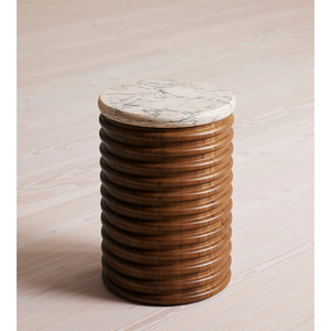 Antique handmade đá cẩm thạch Top End bảng Dark Stain rắn tếch biệt thự sang trọng ngoài trời bảng phụ - Product Image 3