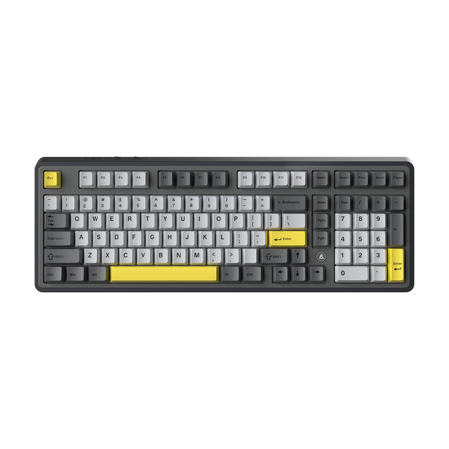 Ajazz AK980 Tri-Mode Keyboard Wireless 2.4G Wired RGB Backlit Mechanical Gaming Keyboard