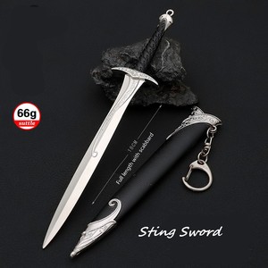 Accesorio de <span class=keywords><strong>película</strong></span> Popular de <span class=keywords><strong>El</strong></span> Señor DE LOS Anillos, todas las artes y manualidades de Metal, decoración, versión de funda de espada Sting - Product Image 3