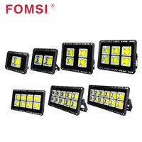 Reflector LED FOMSI IP66 a Prueba de Agua de 50W 100W 200W 300W 400W 500W 600W, Ultra Delgado, de Alto Lumen, para Exteriores y Patios