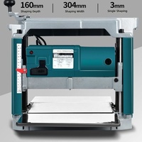 Mini Raboteuse Électrique Professionnelle Portable de 12 Pouces pour Bricolage, Petite Raboteuse de Table Automatique pour le Travail du Bois, Tout en Cuivre