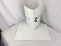 Carpeta de presentación con logotipo personalizado, carpeta de archivos de papel decorativa A5 para documentos escolares de tamaño carta