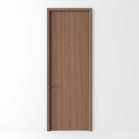 Porte intérieure en bois écologique de luxe pour chambre principale, anti-rayures, imperméable, panneau HDF moderne, insonorisation premium, mélamine