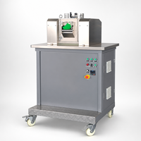 Machine de granulation de plastique, laboratoire, broyeur à deux rouleaux, système de refroidissement par eau, mélangeur de composés PVC, granulation, contrôle de la température, CE