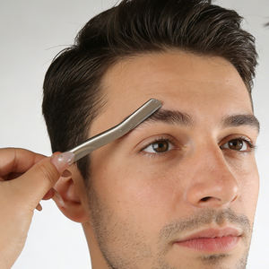 Cuchilla de Precisión Metálica para Depilación, Recortadora de Cejas de Acero Inoxidable, Herramienta de <span class=keywords><strong>Dermaplaning</strong></span> con Cuchillas de Repuesto - Product Image 5