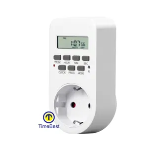Weekly Dual Outlet Programmable Digital Battery operated Timer Switch
