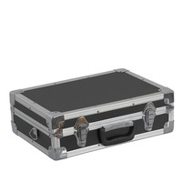 Mallette rigide portable en aluminium argenté de haute qualité mallette de transport et de stockage de qualité-prise en charge OEM/ODM