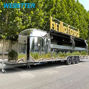 WEBETTER意大利面食品卡车拖车餐饮拖车设备齐全的快餐移动厨房卡车比萨棉花糖食品拖车