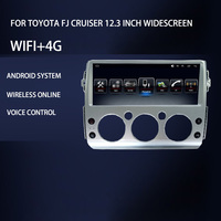 Radio Estéreo con Pantalla Táctil Estilo Tesla para Automóvil, GPS, Android 10, 2 Din, para Toyota Land Cruiser FJ 2007-2017, Reproductor Multimedia de Audio para Automóvil
