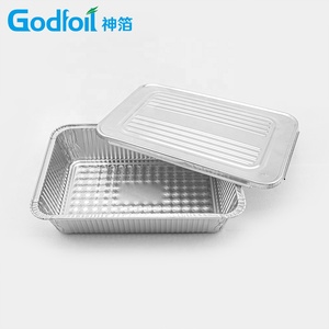Plats en <span class=keywords><strong>aluminium</strong></span> épais à grande capacité, profonds, jetables, pour la cuisson au <span class=keywords><strong>four</strong></span>, barquettes en <span class=keywords><strong>aluminium</strong></span> de qualité alimentaire, pour barbecue - Product Image 6