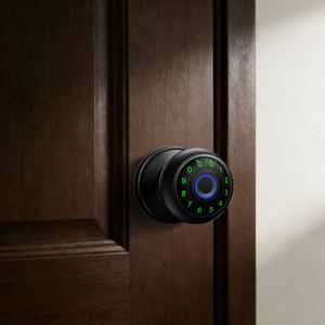 Poignée de <span class=keywords><strong>porte</strong></span> intelligente à clavier numérique avec empreinte digitale et mot de passe, serrure électronique Tuya Wifi Bluetooth pour <span class=keywords><strong>porte</strong></span> intérieure de 35-54 mm - Product Image 1
