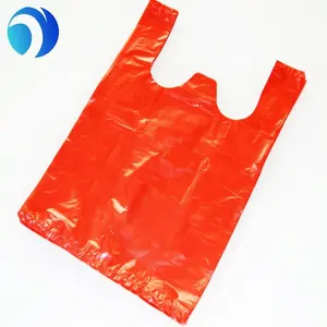 Customized design, printing, high-quality high-capacity supermarket grocery shopping, high-quality plastic T-shirt bag