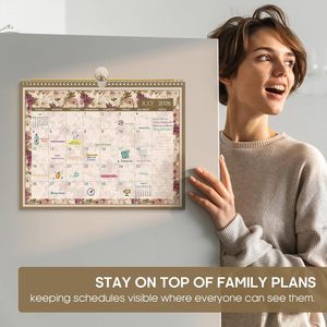 Calendrier 2026, calendrier mural sur 18 mois, du janvier 2026 au juin 2027, 11,5" x 14,7", <span class=keywords><strong>grand</strong></span> calendrier mensuel avec spirale double - Product Image 2
