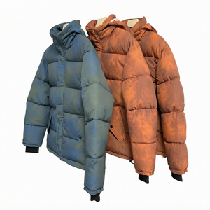 Men's Hooded Down <b>Coat</b> Winter Parka Custom Embroidered Logo Casual Outdoor Jacket - Product Image 1