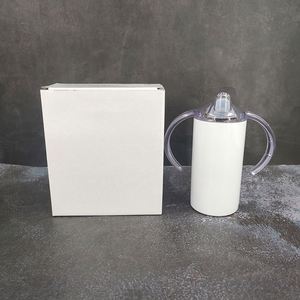Siap Kirim 12 Oz Tumbler Sublimasi Anti Rusak untuk Anak, Botol Minum Sippy Cup untuk Sekolah, Mug Desain Individual untuk Anak - Product Image 3