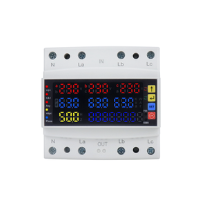 QJC dijital ekran çok fonksiyonlu koruyucular, çok fonksiyonlu kılavuz gerilim ampermetre Volt Amp Watt metre elektrik test cihazı - Product Image 2