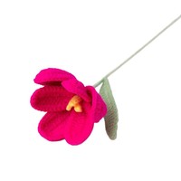 Fleur artificielle réaliste faite à la main, simulation de tissage, crochet, cadeau pour la Saint-Valentin, la fête des enseignants, tulipe, lotus, fleur pour la décoration des cheveux