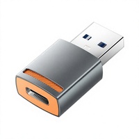 Adaptateur OTG pour téléphone portable et ordinateur portable JILIAN - Femelle USB-A/Micro USB-C Mâle USB-C Matériau TPE Prise de sortie CA Protection contre les courts-circuits