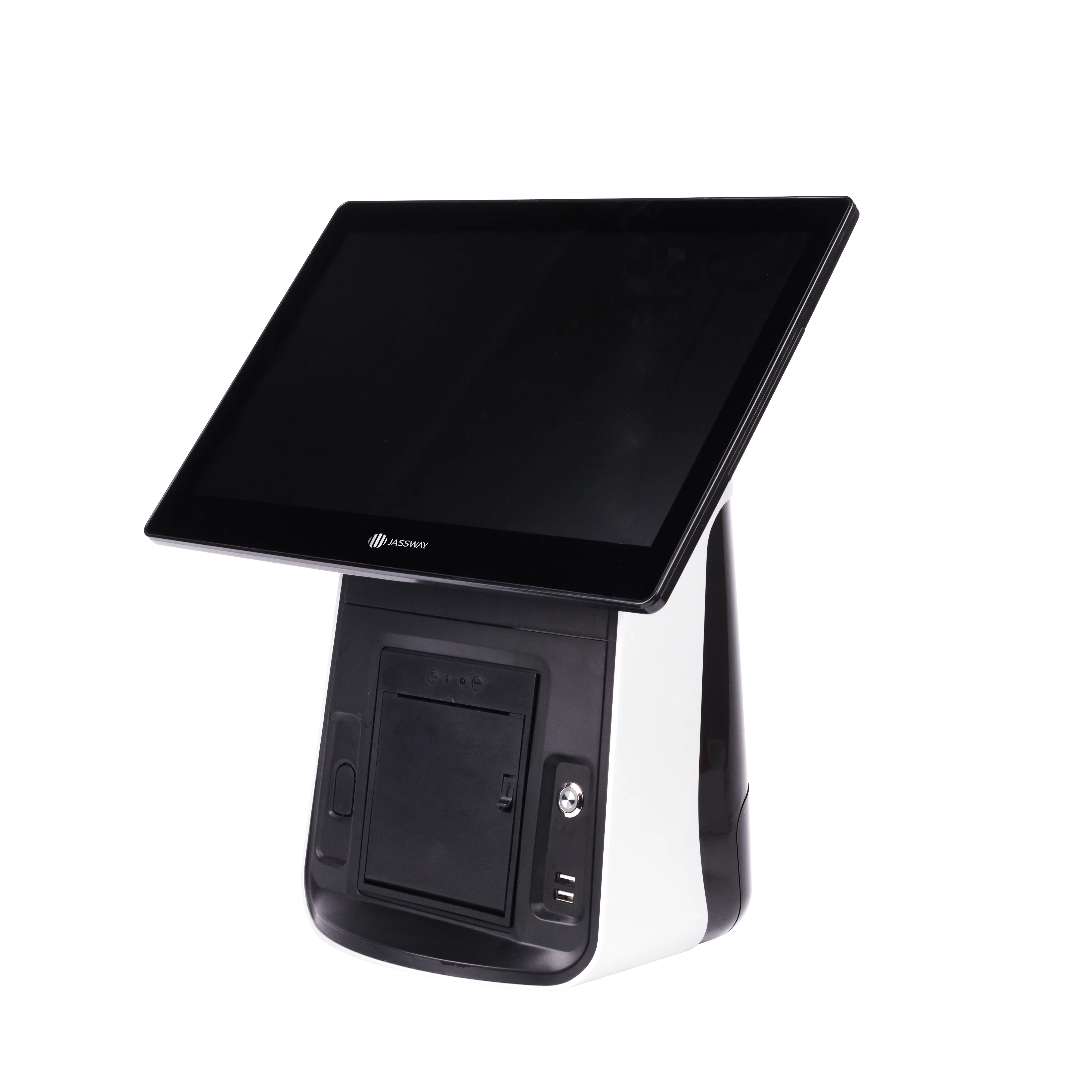 JASSWAY 15.6 windows pos system touch screen with built-in 80mm thermal printer