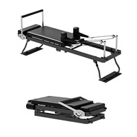 Appareil de Pilates pliable pour la maison avec système de poulie à cordes pour l'entraînement en studio et les séances de fitness à domicile
