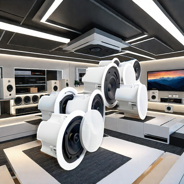 Ceiling Wireless for Bluetooth & WIFI Home Theater System 5.1 Speakers XLR & AUX Communication for Enhanced Home Sound Quality