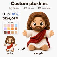 Poupée religieuse Jésus-Christ en peluche super douce personnalisée, rembourrée en coton, cadeau de Noël, décoration de la maison