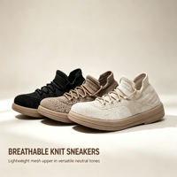 Chaussures en maille respirante pour femmes, chaussures plates légères et décontractées, baskets décontractées pour la maison, l'extérieur et le quotidien