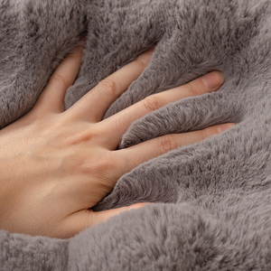 <strong>Grey</strong> Comfortable Warm Bubble Rabbit <strong>Sofa</strong> Cushion Four Seasons Universal Non-slip Cushion Back Towel <strong>Cover</strong> <strong>Sofa</strong> <strong>Cover</strong> - Product Image 6