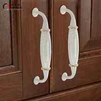 Poignées modernes en céramique de zinc boutons en acier armoire tiroir armoire commode placard salle de bain salon utilisation extérieure fabriqué en Chine