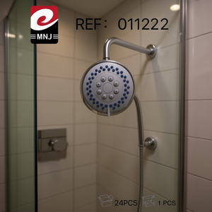 Mnj Round Shower Head With Blue Nozzles For Bath And Shower 01122 - Product Image 2
