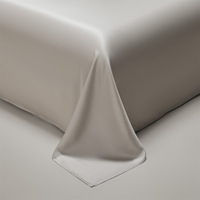 Parure de lit 300TC 100% fibre de bambou, couleur unie moderne, satin rafraîchissant, certifiée OEKO-TEX, toutes saisons, tailles Twin, Queen, King