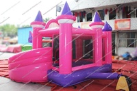 Château Gonflable Princesse, Château Gonflable pour Enfants, Combo Château Gonflable et Parcours d'Obstacles pour Enfants