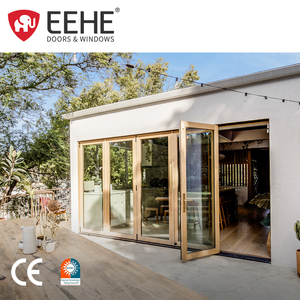 Ehe chống thấm nước tự động bifolding Patio cửa với điều khiển từ xa ban công nhôm hữu cơ cách âm gấp cửa - Product Image 3